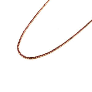 14K Gold 8.54 Carat Round Ruby Contemporary Tennis Necklace - Product Image 5