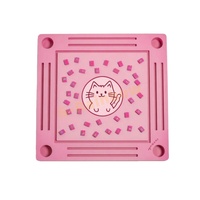 Plateau de piscine Mah Jong de conception privée personnalisé Table de Mahjong flottante carrée de 35.5 "avec support de carreaux