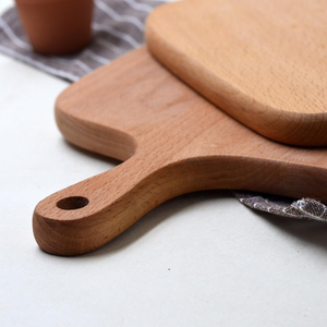 Planche à découper en bois de hêtre, simple, pour la cuisine, la pâtisserie, accessoires de cuisine pour enfants - Product Image 4