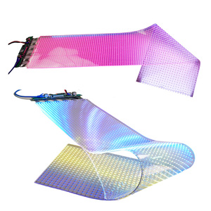 Pantalla LED Transparente Flexible para Interiores, Venta al por Mayor de Fábrica, P3 P6 P6.25 3D a Todo Color, Película Autoadhesiva para <span class=keywords><strong>Centros</strong></span> <span class=keywords><strong>Comerciales</strong></span> - Product Image 1