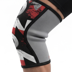 Genouillères de protection professionnelles antidérapantes en néoprène 10mm/13mm pour haltérophilie et powerlifting, avec motif anime et sublimation - Product Image 1
