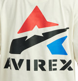 OEM Custom 100% Cotton AVIREX Men's <b>Cream</b> Short Sleeve T-Shirt Regular Fit Cotton Jersey O-Neck Casual Letter Print Front Logo - Product Image 6