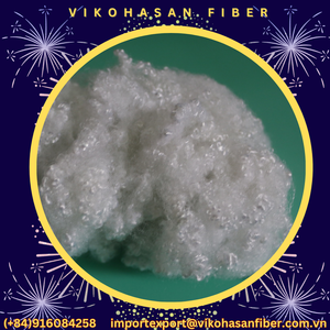 Vikohasan - Fibra Discontinua de Poliéster 100% Reciclado, Grado HCS 15d, Siliconada, Hueca y Conjugada en 3D, Material GRS para Hilado de PET - Product Image 3