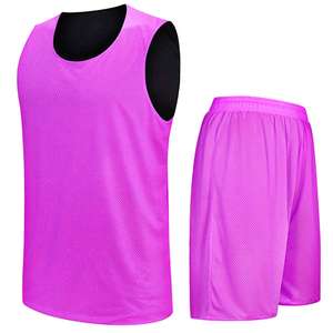 Conjunto de Uniforme de Baloncesto Deportivo Transpirable sin Mangas, Unisex, Reversible, Diseño Sublimado, Tela de Spandex/Poliéster - Product Image 4