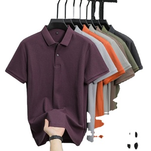 100% pur coton 2025 nouveau de haute qualité à manches courtes été nouveaux hommes respirant polo de haute qualité personnalisé T-shirt haut - Product Image 5