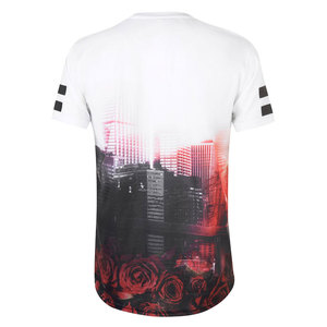 New Design Custom Printing Pattern O-Neck Gym Shirt Sports Wear Stretch Breathable Men's Sublimation T Shirts - Product Image 6
