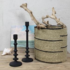 Juego de 2 cestas decorativas de mimbre con costuras de colores, cesta de almacenamiento hecha a mano, venta al por mayor, ecológica, hecha en Vietnam - Product Image 5