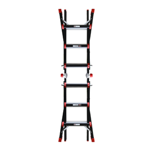 NIKAWA Aluminum Alloy Folding <b>Ladder</b> Multi-Position Manual Lock Industrial Modern 150kg Load Capacity - Product Image 5