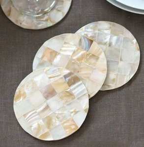 Elegant Handmade Eco-Friendly 100% Natural White Irregular Stone Marble <b>Coaster</b> Set Engraved Carved Design Durable <b>Heat</b> Water - Product Image 3