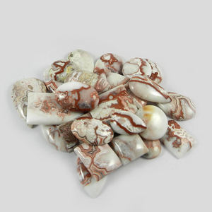 100gms อาเกตทรงหลวมอัญมณีสีเงินจากธรรมชาติาเกตทรงผสมรูปทรงฟรี - Product Image 3