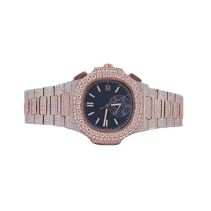 Montre Bling de luxe à la mode Lab Diamond VVS Moissanite Montres fantaisie faites à la main pour hommes Montre Stock à portée de main - Product Image 1