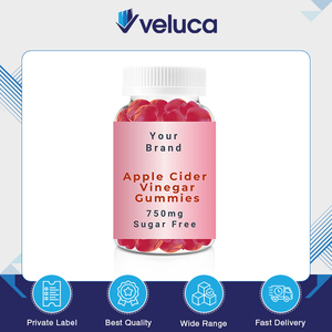 Suplemento Herbal OEM Sin Azúcar, Sin OMG, Vegano, Sin Gluten, Vinagre de Sidra de Manzana Roja en Forma de Manzana, 750mg, Botella PET - Product Image 2
