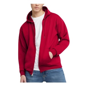 Fabrication au Bangladesh, exportation de sweats à capuche et de sweat-shirts pour hommes en couleur unie, doublés, avec fermeture éclair, 100% coton, best-seller, prix d'usine - Product Image 1