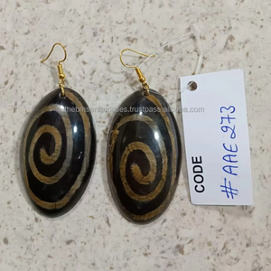 Pendientes de Cuerno para Orejas Sensibles, Pendientes de Cuerno de Estilo Étnico, Aspecto Lindo, Pendientes de Cuerno de Búfalo de Lujo a Precios de Descuento - Product Image 6