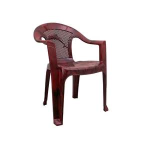 Silla de plástico sin BPA con respaldo cuadrado Premium, diseño Floral minimalista, Modular extensible, capacidad de carga de 120kg para muebles para el hogar - Product Image 2