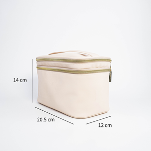 ISO BSCI Factory's Stylish PU Leather Large Capacity <b>Makeup</b> Brush Organizer Convenient Zipper <b>Case</b> for Cosmetic Bag Storage - Product Image 2