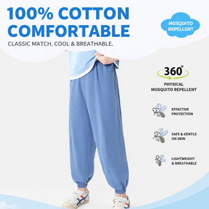 Nouveau Pantalon d'été 2026 en Coton pour Enfants, Anti-Moustiques, Léger et Frais, Style Jogger Décontracté pour Filles, Vêtements de Sport pour Enfants - Product Image 1
