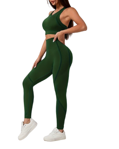 Ropa Deportiva de Alta Calidad, Ajustada, Sin Mangas, para Yoga, Running y Gimnasio, Antibacteriana, de Secado Rápido, Spandex/Nylon - Product Image 1