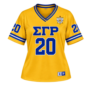 Maillot de football personnalisé pour femmes Sigma Gamma Rho, vêtements de sport pour sororité grecque, uniforme d'équipe athlétique SGRho personnalisé - Product Image 1