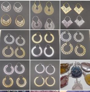 New Brass Carved <b>Earrings</b> <b>Handmade</b> <b>Earrings</b> Designer Brass Fashion <b>Earrings</b> Stone Fashion <b>Earrings</b> Tibetan Design Brass <b>Earrings</b> - Product Image 1