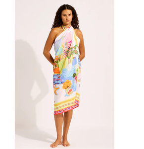 Pareo Hawaiano Ligero Personalizado, Sarong Floral Polinesio, Cubrebaño de Playa, Fabricante y Proveedor de Telas OEM - Product Image 1