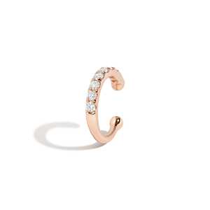 Diamonds Ear Cuff 14K 18K Solid Gold Single Row No <b>Piercing</b> Clip On <b>Earrings</b> Round Lab Grown For Women's Factory Price Wholesale - Product Image 5