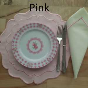 Embroidered Cotton Linen <b>Placemats</b>: Colorful Dining Table Decoration cocktail napkin fathers day gift Set - Product Image 1