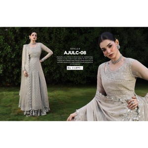 Asim Jofa – Collection Festive de Costumes de Mariage Brodés de Luxe pour Femmes – Ssumaira Cousu sur Mesure 3 Pièces – Style Chickenkari - Product Image 5