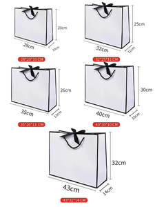 Bolsas de Compras de Papel Kraft con Logotipo Personalizado de Lujo, con Asas de Listón, para Boutique de Ropa, Velas, Artesanías, Embalaje de Té - Product Image 6