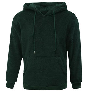 OEM <b>Men's</b> Winter Plain Color Oversized Custom Breathable <b>Sherpa</b> <b>Hoodies</b> / New Customized Made Design <b>Men</b> <b>Sherpa</b> Fleece <b>Hoodies</b> - Product Image 3