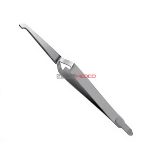 Pinzas de Ortodoncia de Acero Inoxidable Alemán de 5 Pulgadas con Puntas Serradas para Colocación Precisa de Brackets de Adhesión Directa Dental - Product Image 2