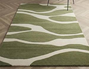 Alfombra de Lana y Nailon de Lujo Moderna, Hecha a Mano, con Diseño Floral de Alta Calidad, Pedido Mínimo de 10 Metros Cuadrados para Hotel, Sala de Estar o Entrada - Product Image 2