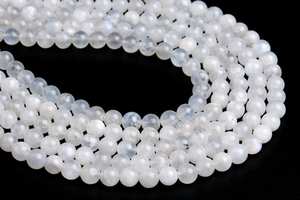 ลูกปัดมูนสโตนสีรุ้ง แท้จากธรรมชาติ ร้อยเป็นเส้น ลูกปัดกลม ขนาด 21 นิ้ว ขายส่งจำนวนมาก สำหรับทำเครื่องประดับ - Product Image 5