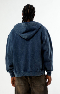 Men's Embroidered Vintage Washed <b>Graphic</b> <b>Zip</b>-<b>Up</b> <b>Hoodie</b> Regular Fit Streetwear Polyester/Cotton Y2K Casual Sun Faded Sweatshirt - Product Image 5