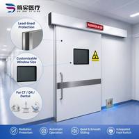 Pintu Geser Listrik Berlapis Timbal Pelindung Radiasi Pintu Geser Otomatis untuk Ruang Sinar-X Ruang CT