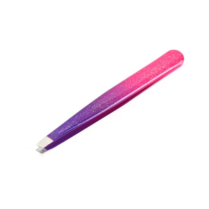 Pince à épiler professionnelle 1 pièce en acier inoxydable à pointe fine, inclinée et plate pour l'épilation et le maquillage, multicolore - Product Image 3
