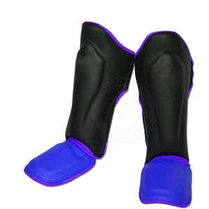 Protection de tibia et de pied de qualité supérieure pour la boxe, dernier design, en cuir. - Product Image 5