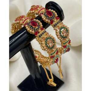 Delicate Wholesale Indian Traditional Bridal Wedding Navratna Kundan Necklace Set Artificial Jewellery - Product Image 1