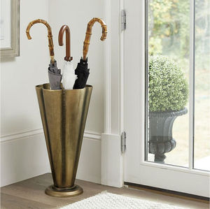 New Style Modern Metal Umbrella Stand Antique Brass Finish Freestanding Frame Structure Home Decoration Umbrella Stand - Product Image 5
