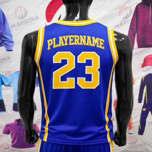 Camiseta de Baloncesto Personalizada sin Mangas con Cuello Redondo, Logotipo Impreso Digitalmente, Uniforme de Entrenamiento de Equipo, Secado Rápido, Transpirable, Duradero, 100% - Product Image 2