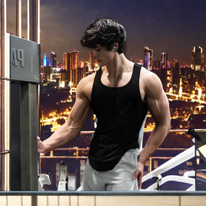 Débardeurs décontractés pour hommes Offres Spéciales 100% coton col rond tricoté à séchage rapide du Bangladesh - Product Image 3