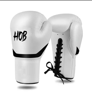 Guantes de Boxeo de Cuero Genuino con Logotipo Personalizado, Guantes de Entrenamiento de Cuero Vacuno para Competencia, Equipo de Lucha Profesional para Adultos - Product Image 2