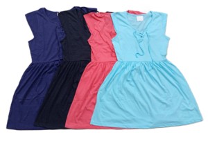 Robes décontractées élégantes pour femmes, à porter en soirée, 100% coton, col en V, sans manches - Product Image 6