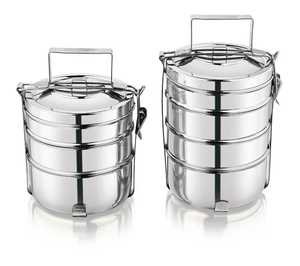 Stainless Steel Leakproof Modern Multifunctional Eco-Friendly Lightweight Dishwasher Safe Bento <b>Box</b> 3 <b>Compartments</b> Teenagers - Product Image 3