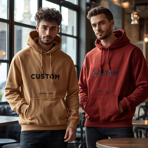 Sudadera con Capucha de Jacquard para Hombre, Etiqueta Personalizada, Tejido Premium, Estilo Casual Urbano, Sudadera Tipo Pullover, Suministro al por Mayor OEM - Product Image 1