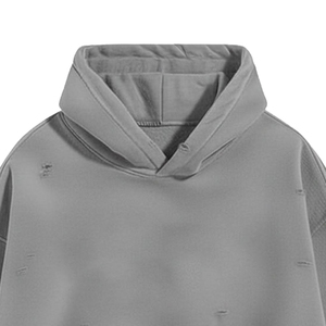 Sudadera con Capucha para Hombre, Estilo Urbano, Vintage, con Efecto Desgastado, Suave al Tacto, para Uso Diario Informal - Product Image 6