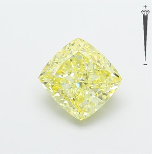 Diamante Cultivado en Laboratorio con Certificación IGI, Corte Cuadrado Cojín de 1.51 CT, Color Amarillo Fantasía, Claridad VS1, CVD LG 795645250 ROYAL GEMS para Joyería - Product Image 5