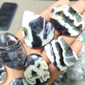 Handmade Natural <b>Rainbow</b> Fluorite Quartz Cabochon Various Sizes Mix Shape Opal Crystal Gemstone for Jewelry Loose Gemstones Opal - Product Image 5