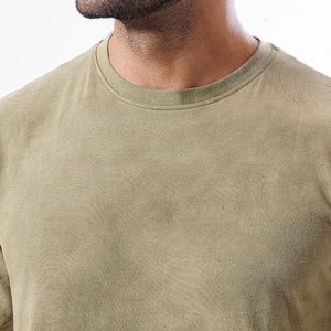 Camiseta Deportiva Unisex de Corte Regular, Hombros Caídos, Cómoda, Lisa, Personalizable, de Gran Gramaje, Transpirable para Gimnasio - Product Image 6