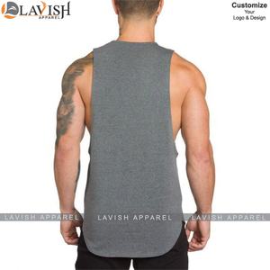 Camiseta sin mangas de algodón 100% informal para hombre, camiseta interior de entrenamiento de gimnasio de verano, culturismo, transpirable, de punto de talla grande, de secado rápido - Product Image 3
